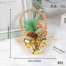 Load image into Gallery viewer, Christmas Jingle Bell With Bowknot Pendant For Christmas Tree Ornament Decoration Merry Christmas Pendants Fashion Accessories