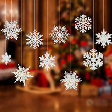 Load image into Gallery viewer, Christmas Snowflake Pendant Christmas Supplies Three-dimensional Decoration Snowflakes for Christmas Party Wedding Decoration