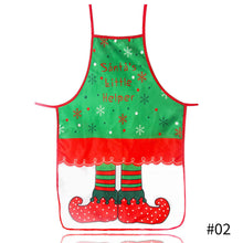 Load image into Gallery viewer, Christmas Apron Halloween Decoration Santa Claus Red Apron Kitchen Apron Home Cooking Baking Waist Bib
