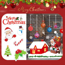 Load image into Gallery viewer, Merry Christmas Decoration for Home Window Stickers Xmas Decor Snowflake Santa Elk Snowman Window Sticker Showcase Decoration