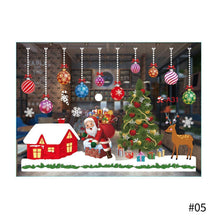 Load image into Gallery viewer, Merry Christmas Decoration for Home Window Stickers Xmas Decor Snowflake Santa Elk Snowman Window Sticker Showcase Decoration