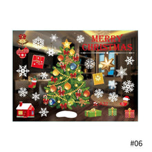 Load image into Gallery viewer, Merry Christmas Decoration for Home Window Stickers Xmas Decor Snowflake Santa Elk Snowman Window Sticker Showcase Decoration