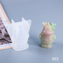Load image into Gallery viewer, DIY Christmas Doll Candle Silicone Molds Glue Resin Soap Chocolate Mousse Making Molds Candle Mould for Aromatherapy Home Decor