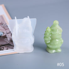 Load image into Gallery viewer, DIY Christmas Doll Candle Silicone Molds Glue Resin Soap Chocolate Mousse Making Molds Candle Mould for Aromatherapy Home Decor