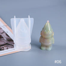 Load image into Gallery viewer, DIY Christmas Doll Candle Silicone Molds Glue Resin Soap Chocolate Mousse Making Molds Candle Mould for Aromatherapy Home Decor