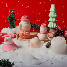 Load image into Gallery viewer, DIY Christmas Candle Silicone Molds Glue Resin Soap Chocolate Mousse Making Molds Candle Mould for Aromatherapy Home Decor