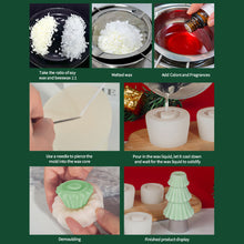 Load image into Gallery viewer, DIY Christmas Candle Silicone Molds Glue Resin Soap Chocolate Mousse Making Molds Candle Mould for Aromatherapy Home Decor