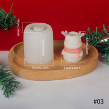 Load image into Gallery viewer, DIY Christmas Candle Silicone Molds Glue Resin Soap Chocolate Mousse Making Molds Candle Mould for Aromatherapy Home Decor