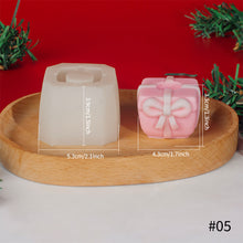 Load image into Gallery viewer, DIY Christmas Candle Silicone Molds Glue Resin Soap Chocolate Mousse Making Molds Candle Mould for Aromatherapy Home Decor
