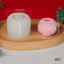 Load image into Gallery viewer, DIY Christmas Candle Silicone Molds Glue Resin Soap Chocolate Mousse Making Molds Candle Mould for Aromatherapy Home Decor
