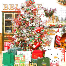 Load image into Gallery viewer, 6Pcs 6cm Christmas Tree Decoration Balls Xmas Ornaments Ball Glitter Hanging Ball New Year Party Pendant Decor Prop Gift Supplies