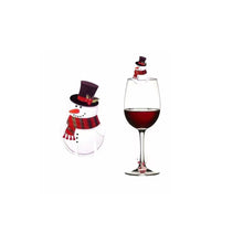 Load image into Gallery viewer, 10pcs Santa Claus Snowman Tree Wine Glass Merry Christmas Decorations For Home Table Place Cards Xmas Gift New Year Party