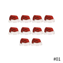 Load image into Gallery viewer, 10pcs Santa Claus Snowman Tree Wine Glass Merry Christmas Decorations For Home Table Place Cards Xmas Gift New Year Party