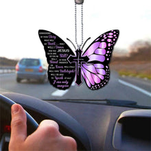 Load image into Gallery viewer, Butterfly Cross Car View Mirror Hanging Pendant Auto Home Decor Vehicle Ornament Mini Car Accessory Interior Hanging For Girls