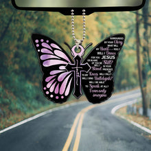 Load image into Gallery viewer, Butterfly Cross Car View Mirror Hanging Pendant Auto Home Decor Vehicle Ornament Mini Car Accessory Interior Hanging For Girls