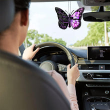 Load image into Gallery viewer, Butterfly Cross Car View Mirror Hanging Pendant Auto Home Decor Vehicle Ornament Mini Car Accessory Interior Hanging For Girls