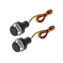 Load image into Gallery viewer, 2Pcs Motorcycle LED Turn Signal light Handle Bar End Blinker for 22mm Handlebar Moto Motorcycle Flashing Lights 12V Blinker Lamp