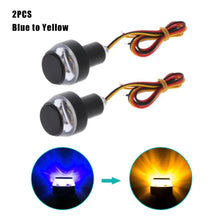 Load image into Gallery viewer, 2Pcs Motorcycle LED Turn Signal light Handle Bar End Blinker for 22mm Handlebar Moto Motorcycle Flashing Lights 12V Blinker Lamp