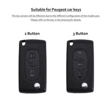 Load image into Gallery viewer, TPU Car Remote Key Case Cover Shell For Peugeot 307 308 107 207 407 607 3008 5008 For Citroen Xsara Picasso C5 C6 C8 Protector Holder Keyless