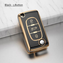 Load image into Gallery viewer, TPU Car Remote Key Case Cover Shell For Peugeot 307 308 107 207 407 607 3008 5008 For Citroen Xsara Picasso C5 C6 C8 Protector Holder Keyless