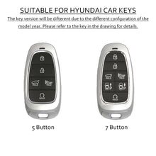 Load image into Gallery viewer, TPU Car Remote Key Case Cover Shell For Hyundai Tucson Santa Fe 2022 NEXO NX4 Atos Prime Solaris 2021 5 Button 7 Button