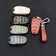 Load image into Gallery viewer, TPU Car Remote Key Case Cover Shell For Hyundai Tucson Santa Fe 2022 NEXO NX4 Atos Prime Solaris 2021 5 Button 7 Button