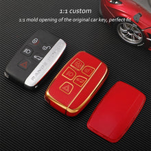 Load image into Gallery viewer, Car Key Case Cover TPU Shell Fob For Land Rover Range Rover Sport Evoque Freelander2 For Jaguar XF XJ XJL XE C-X16 XKR XK Protector Keyless Accessories