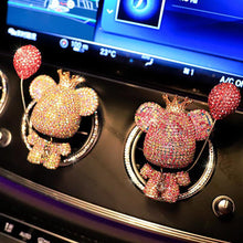 Load image into Gallery viewer, Cartoon Charm Bear Air Ball Freshener Ornaments Creative Crystal Diamond Decoration Outlet Car Airball Aromatherapy Accessories