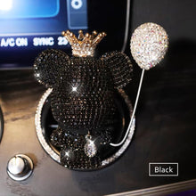 Load image into Gallery viewer, Cartoon Charm Bear Air Ball Freshener Ornaments Creative Crystal Diamond Decoration Outlet Car Airball Aromatherapy Accessories