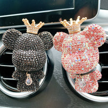 Load image into Gallery viewer, Crystal Diamond Charm Bear Air Freshener Ornaments Car Air Outlet Aromatherapy Lasting Light Fragrance Car Decor Accessories