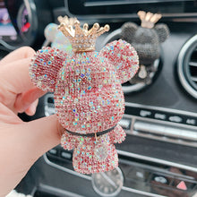 Load image into Gallery viewer, Crystal Diamond Charm Bear Air Freshener Ornaments Car Air Outlet Aromatherapy Lasting Light Fragrance Car Decor Accessories