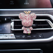 Load image into Gallery viewer, Crystal Diamond Charm Bear Air Freshener Ornaments Car Air Outlet Aromatherapy Lasting Light Fragrance Car Decor Accessories