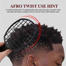 Load image into Gallery viewer, Men's Double Ended Twist Up Comb Curly Hair Men's Short Hair Curly Grid Comb Tinfoil Ironing Shape Steel Needle Comb