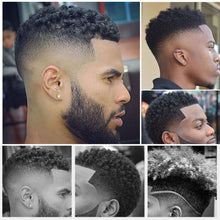 Load image into Gallery viewer, Men's Double Ended Twist Up Comb Curly Hair Men's Short Hair Curly Grid Comb Tinfoil Ironing Shape Steel Needle Comb
