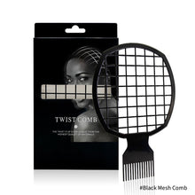 Load image into Gallery viewer, Men's Double Ended Twist Up Comb Curly Hair Men's Short Hair Curly Grid Comb Tinfoil Ironing Shape Steel Needle Comb