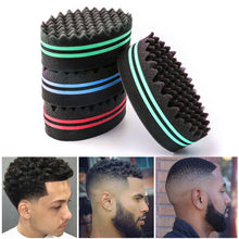 Load image into Gallery viewer, Oval Double Sides Magic Twist Hair Brush Sponge Brush Natural Afro Dreadlocks Curls Sponge Brushes Hair Braids Braiding Hair