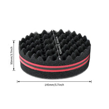 Load image into Gallery viewer, Oval Double Sides Magic Twist Hair Brush Sponge Brush Natural Afro Dreadlocks Curls Sponge Brushes Hair Braids Braiding Hair