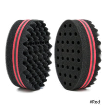 Load image into Gallery viewer, Oval Double Sides Magic Twist Hair Brush Sponge Brush Natural Afro Dreadlocks Curls Sponge Brushes Hair Braids Braiding Hair