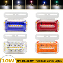 Load image into Gallery viewer, 1Pc 44LED 24V Truck Side Marker Lights Car External Lights Signal Indicator Lamps Warning Tail Light Trailer Lorry