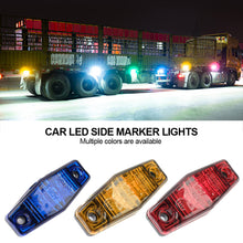Load image into Gallery viewer, Car LED Side Marker Lights External square Lights Warning Tail Light Auto Trailer Truck Lorry clearance Lamps 10-30V