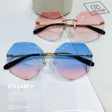 Load image into Gallery viewer, Metal Frameless Sunglasses Fashion Simple Polygonal Sunglasses UV Protection Outdoor Sunglasses For Women