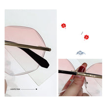 Load image into Gallery viewer, Metal Frameless Sunglasses Fashion Simple Polygonal Sunglasses UV Protection Outdoor Sunglasses For Women