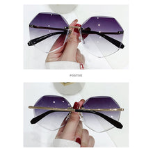Load image into Gallery viewer, Metal Frameless Sunglasses Fashion Simple Polygonal Sunglasses UV Protection Outdoor Sunglasses For Women