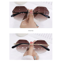 Load image into Gallery viewer, Metal Frameless Sunglasses Fashion Simple Polygonal Sunglasses UV Protection Outdoor Sunglasses For Women