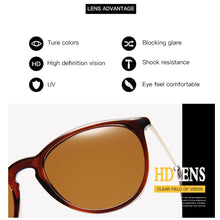 Load image into Gallery viewer, Fashion Round Frame Sunglasses Metal Frame Sunglasses Outdoor UV Protection Sunglasses For Men Women