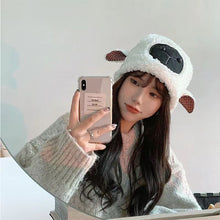 Load image into Gallery viewer, Sweet Cute Little Sheep Hat Thicken Warm Lamb Wool Hat Fashion Leisure Plush Hat Winter Outdoor Warm Hat