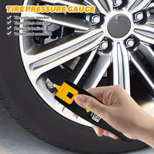 Load image into Gallery viewer, 2 In 1 Car Tire Tyre Air Pressure Gauge Meter LCD Digital Display Manometer Barometers Tester Truck Motorcycle
