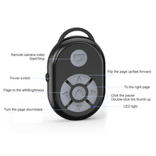 Load image into Gallery viewer, Remote Control Selfie Stick Shutter Multifunctional ABS Clicker Camera Controller Cellphone Clicker For Ebooks And Comics Apps