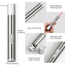 Load image into Gallery viewer, 3in1 Multi-function USB Rechargeable LED Flashlight Powerful Mini LED Torch Waterproof Design Penlight Hanging With Metal Clip