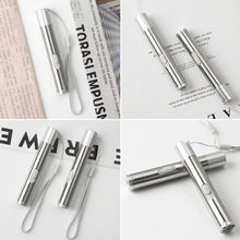 Load image into Gallery viewer, 3in1 Multi-function USB Rechargeable LED Flashlight Powerful Mini LED Torch Waterproof Design Penlight Hanging With Metal Clip